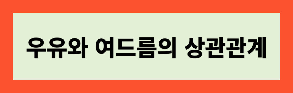 우유와 여드름의 상관관계